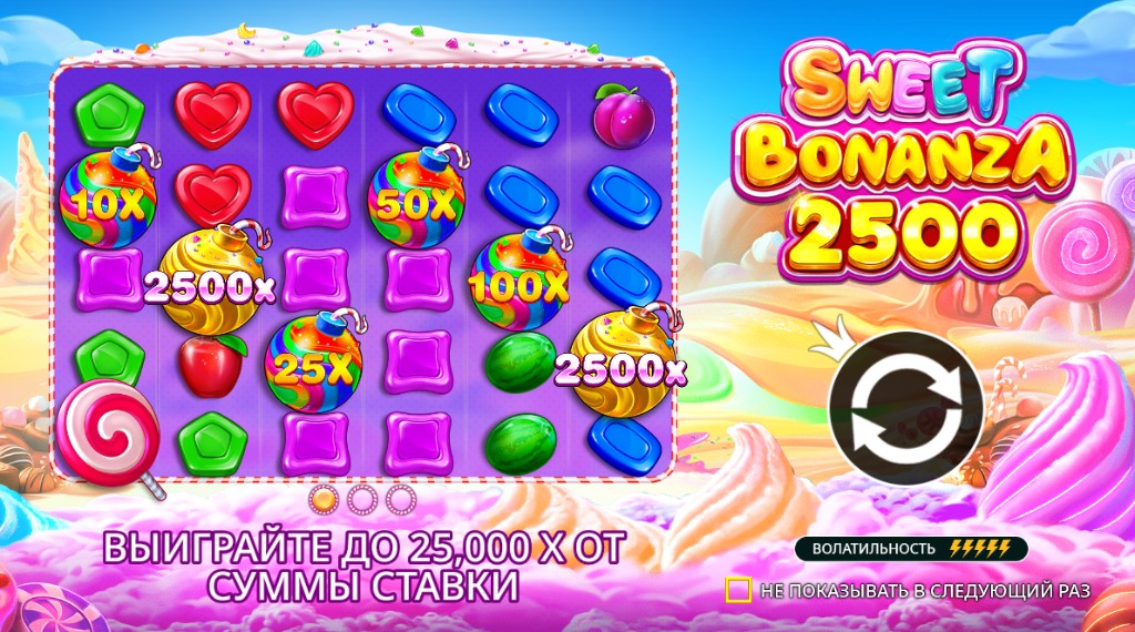 Sweet Bonanza 2500 official game screen